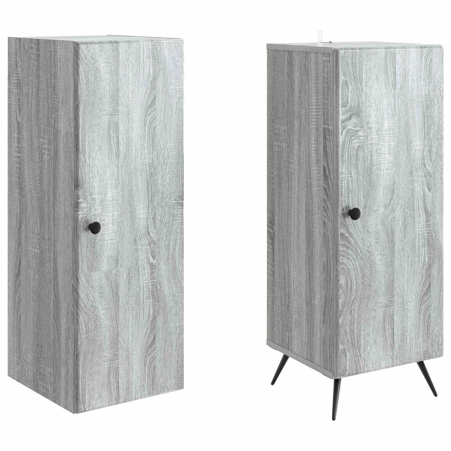 vidaXL Cabinet Set 2 pcs Grey Sonoma Engineered Wood