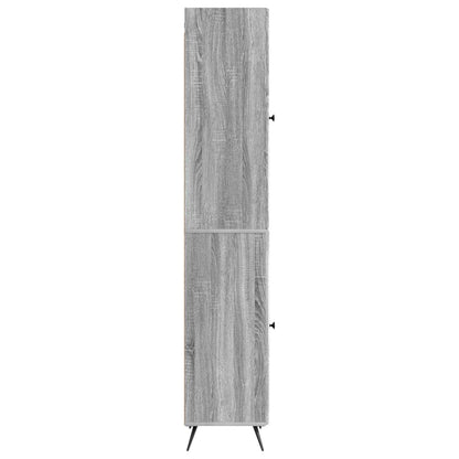 vidaXL Cabinet Set 2 pcs Grey Sonoma Engineered Wood