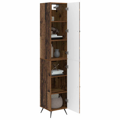 vidaXL Cabinet Set 2 pcs Old Wood Engineered Wood