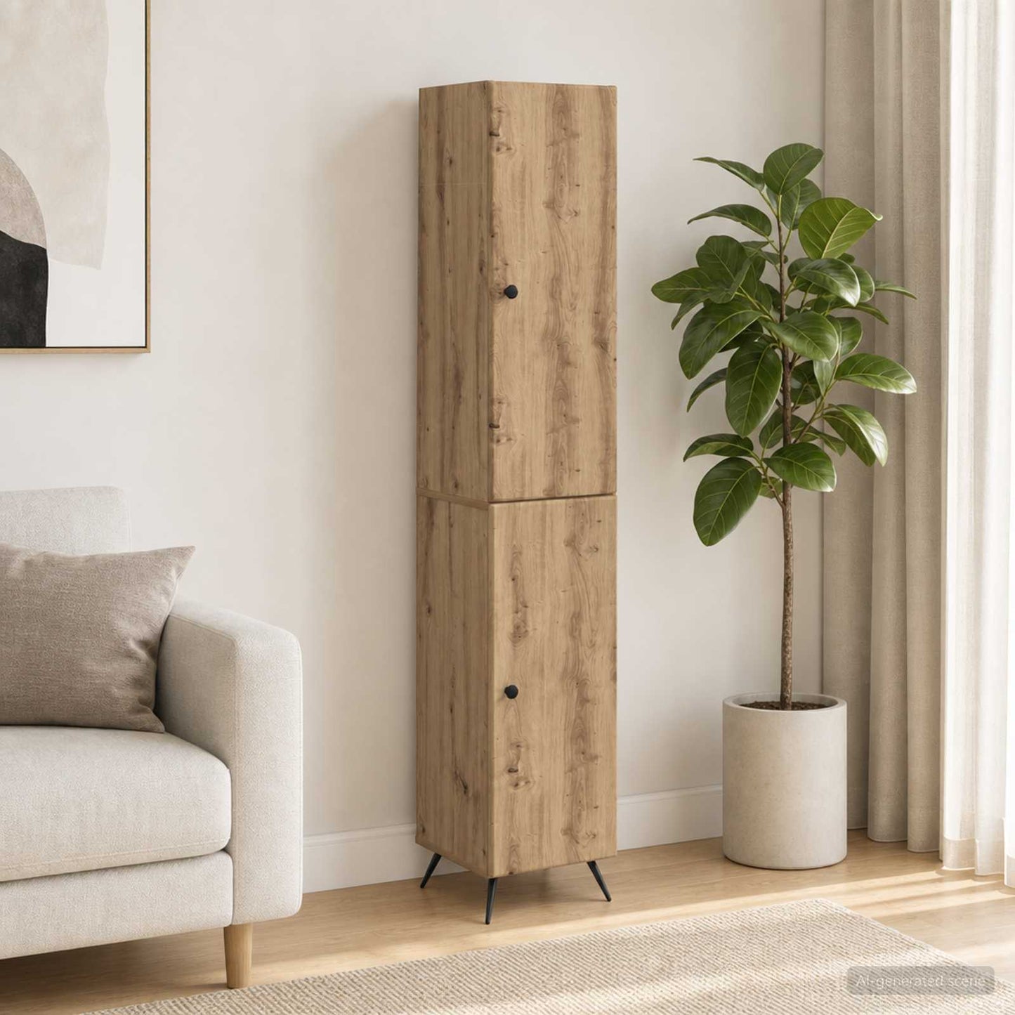 vidaXL Cabinet Set 2 pcs Engineered Wood