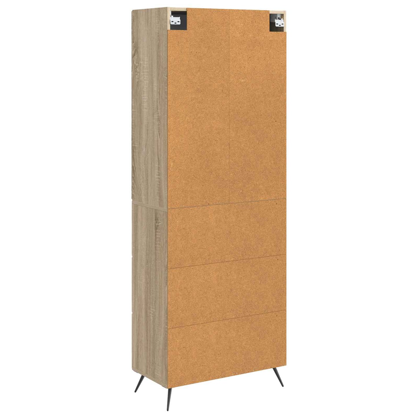 vidaXL Cabinet Set 2 pcs 66 x 34.5 x 90 cm Engineered Wood Sonoma Oak