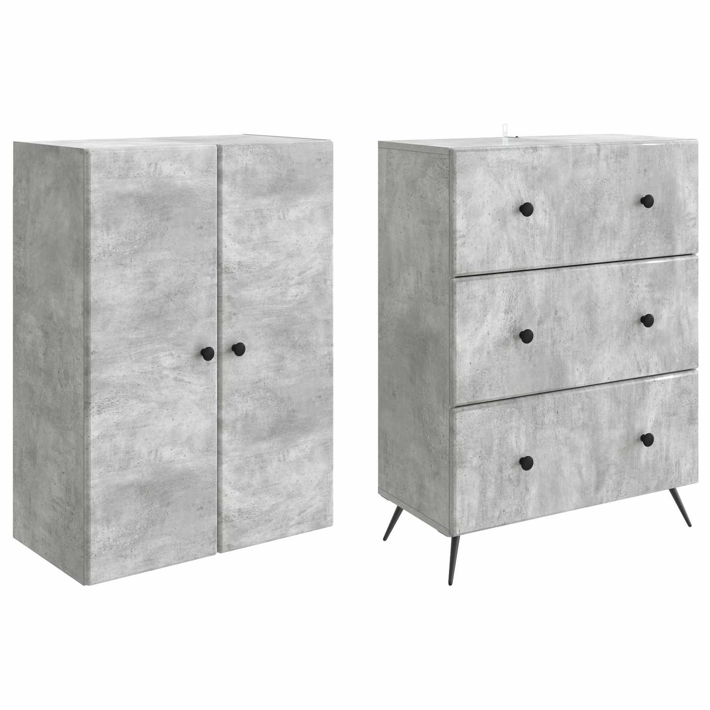 vidaXL Cabinet Set 2 pcs 66 x 34.5 x 90 cm Engineered Wood