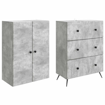vidaXL Cabinet Set 2 pcs 66 x 34.5 x 90 cm Engineered Wood