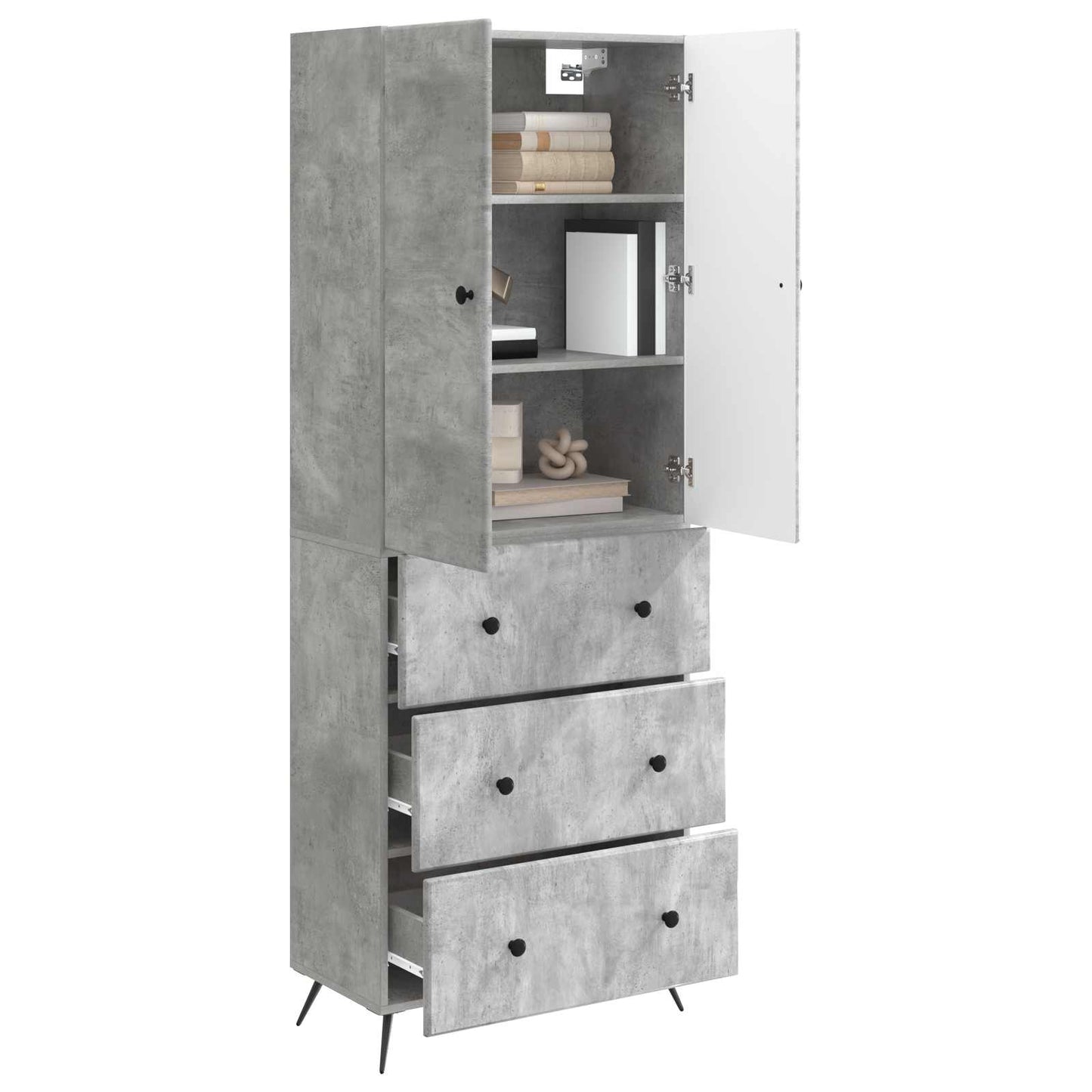 vidaXL Cabinet Set 2 pcs 66 x 34.5 x 90 cm Engineered Wood