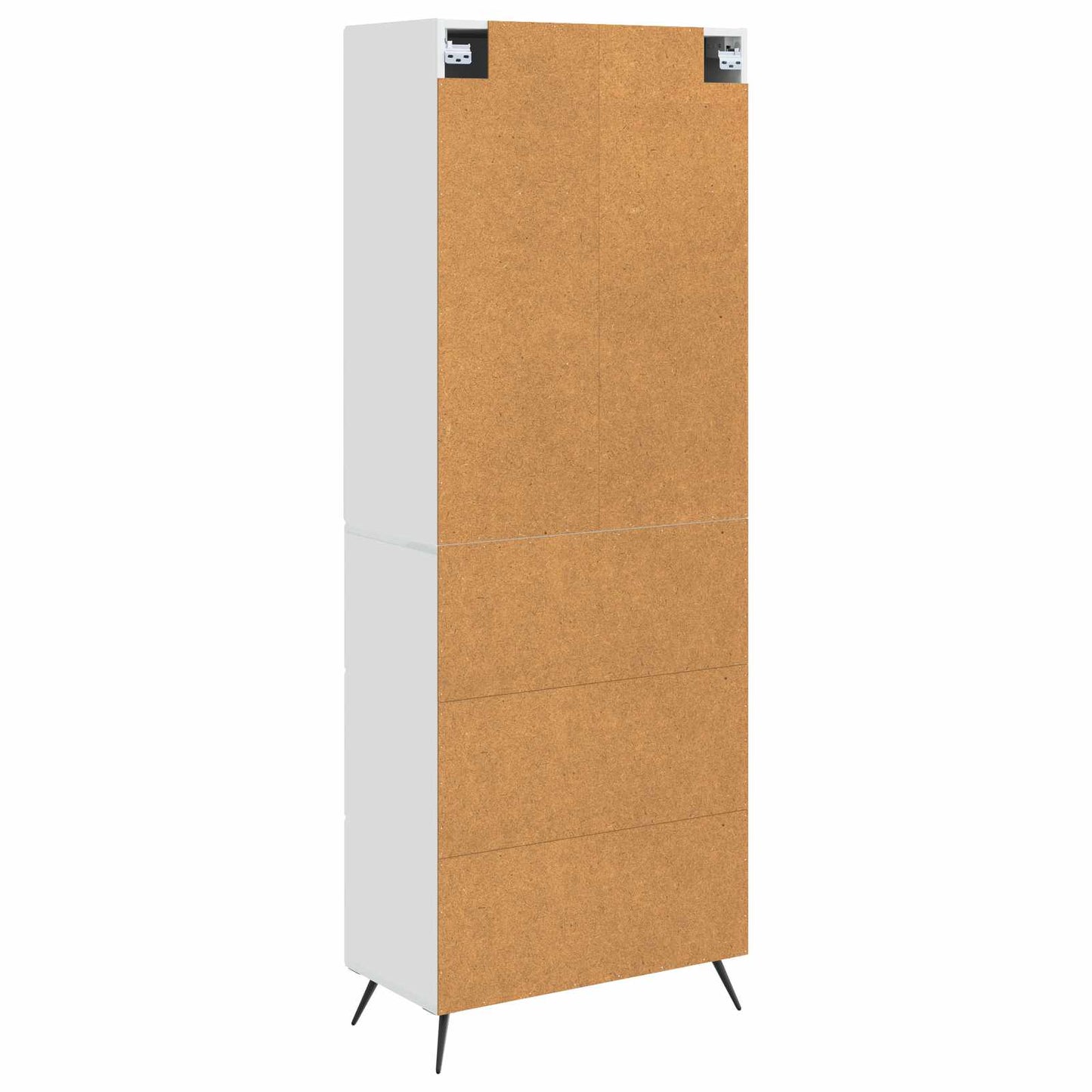 vidaXL Cabinet Set 2 pcs High Gloss White 66 x 34.5 x 90 cm