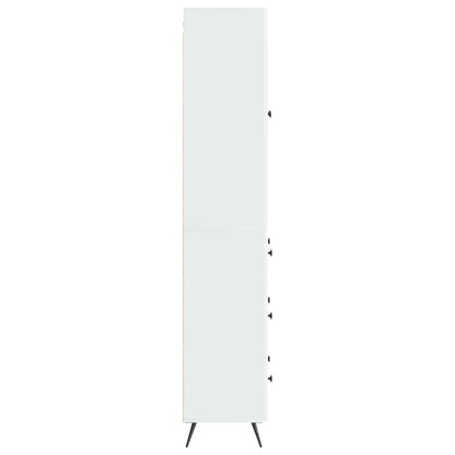 vidaXL Cabinet Set 2 pcs High Gloss White 66 x 34.5 x 90 cm