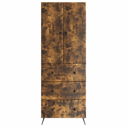 vidaXL Cabinet Set 2 pcs Smoked Oak 66 x 34.5 x 90 cm Engineered Wood