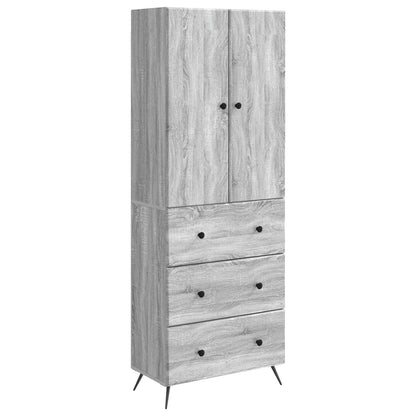 vidaXL Cabinet Set 2 pcs Grey Sonoma 66 x 34.5 x 90 cm Engineered Wood