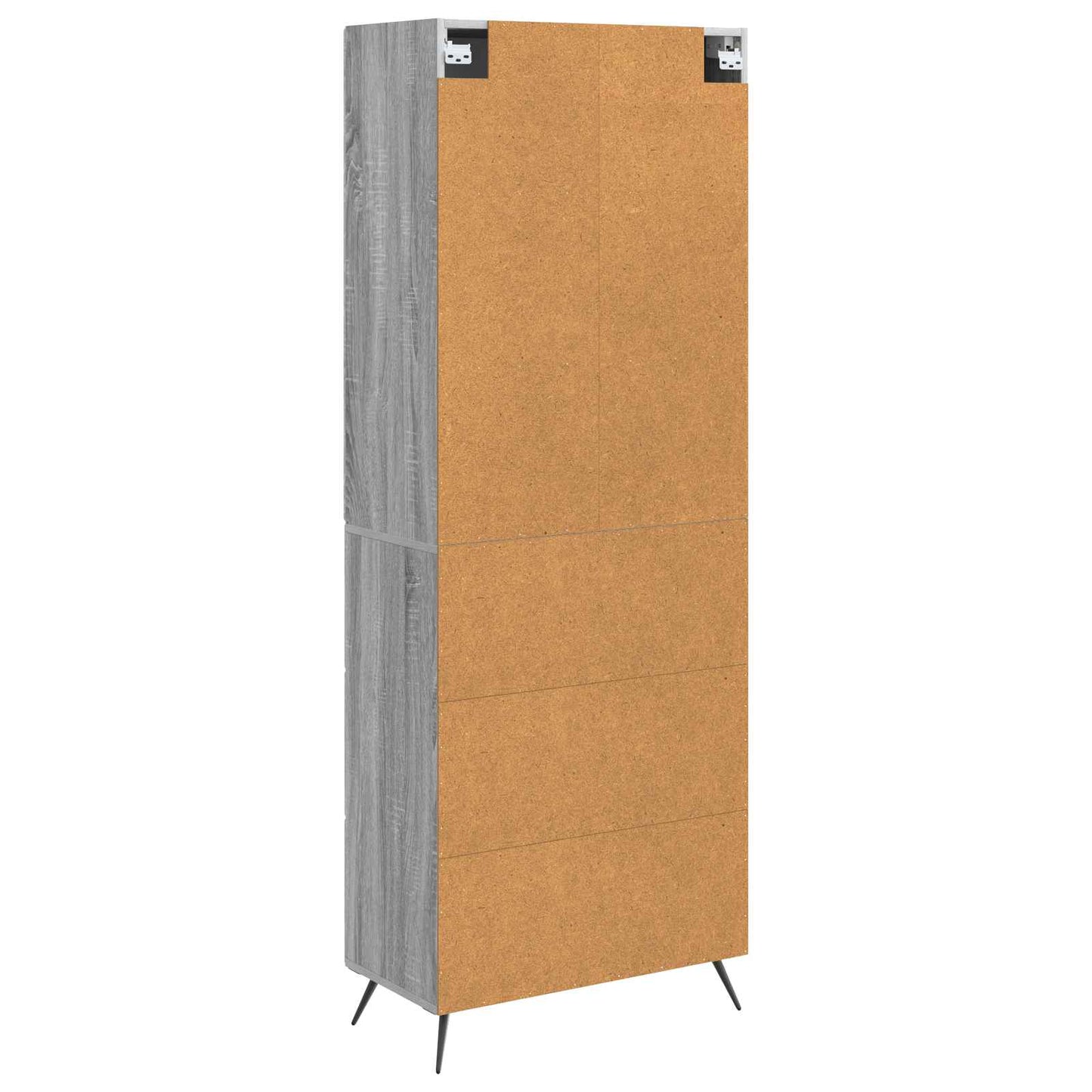 vidaXL Cabinet Set 2 pcs Grey Sonoma 66 x 34.5 x 90 cm Engineered Wood