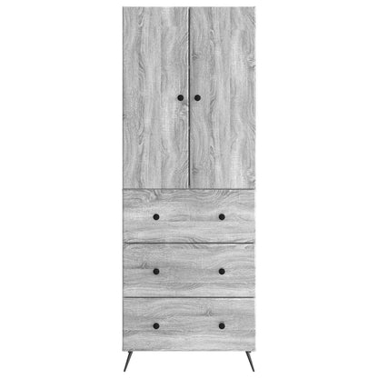 vidaXL Cabinet Set 2 pcs Grey Sonoma 66 x 34.5 x 90 cm Engineered Wood