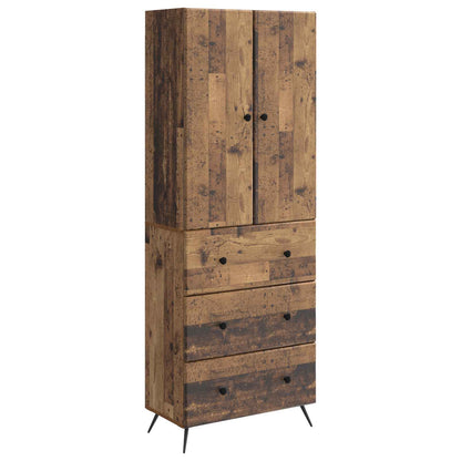 vidaXL Cabinet Set 2 pcs 66 x 34.5 x 90 cm Engineered Wood Old Wood