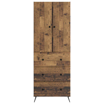 vidaXL Cabinet Set 2 pcs 66 x 34.5 x 90 cm Engineered Wood Old Wood