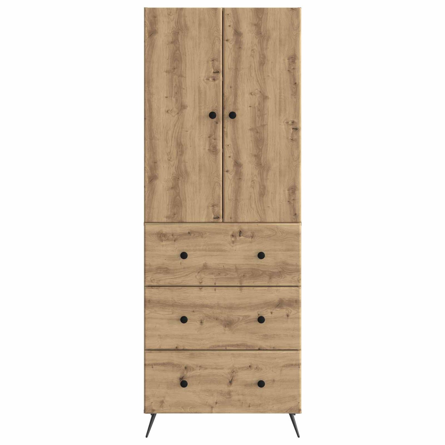 vidaXL Cabinet Set 2 pcs Artisan Oak 66 x 34.5 x 90 cm Engineered Wood