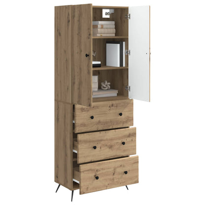 vidaXL Cabinet Set 2 pcs Artisan Oak 66 x 34.5 x 90 cm Engineered Wood