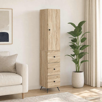 vidaXL Cabinet Set 2 pcs 34.5 x 34.5 x 90 cm Engineered Wood