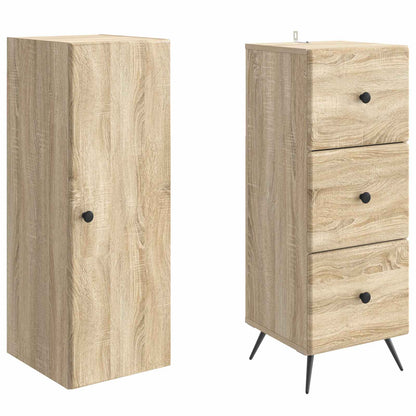 vidaXL Cabinet Set 2 pcs 34.5 x 34.5 x 90 cm Engineered Wood