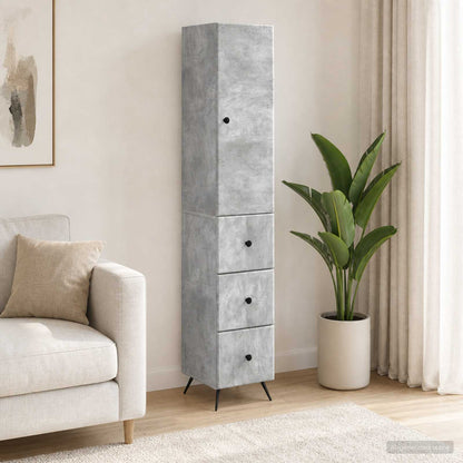 vidaXL Cabinet Set 2 pcs 34.5 x 34.5 x 90 cm Engineered Wood