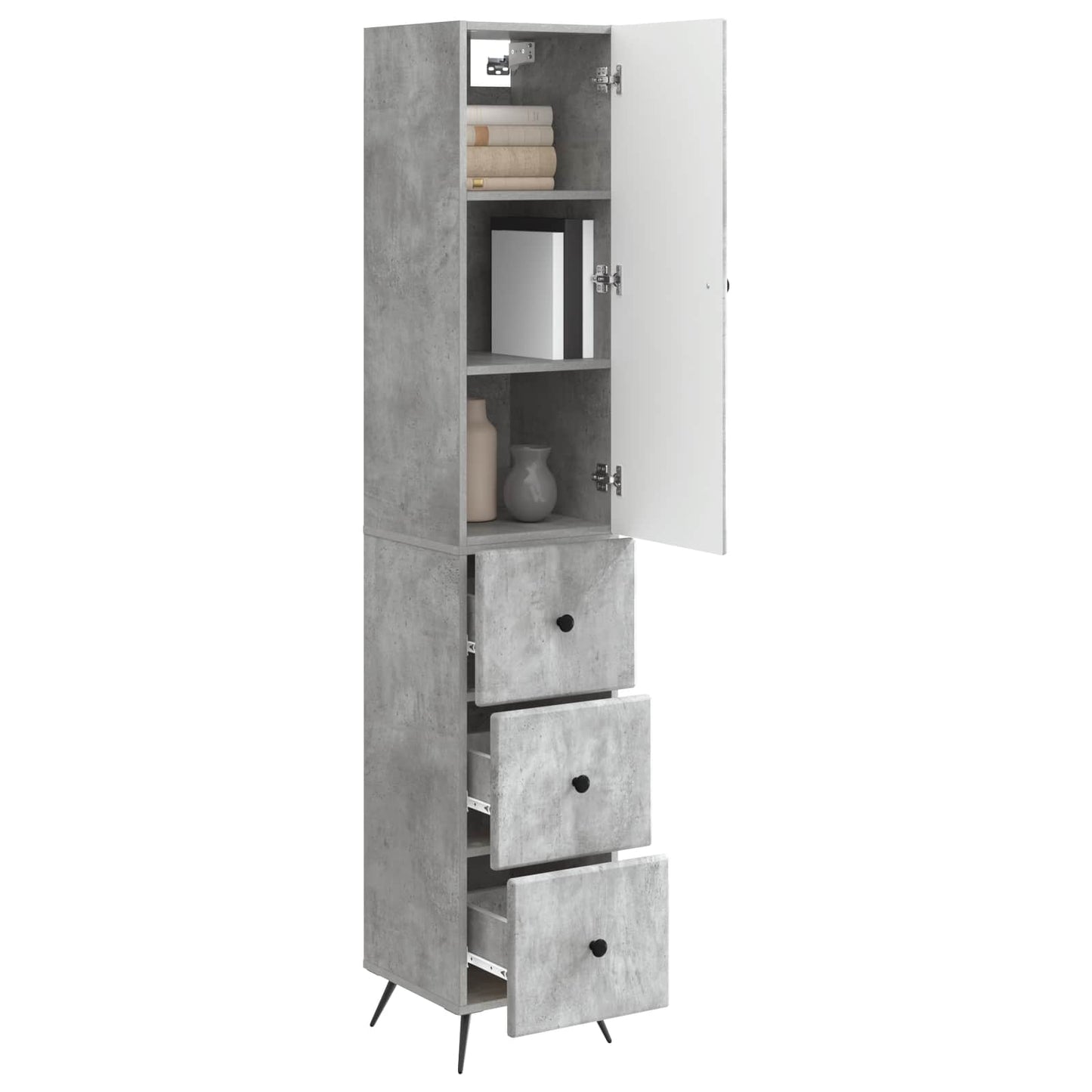 vidaXL Cabinet Set 2 pcs 34.5 x 34.5 x 90 cm Engineered Wood