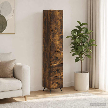 vidaXL Cabinet Set 2 pcs 34.5 x 34.5 x 90 cm Engineered Wood