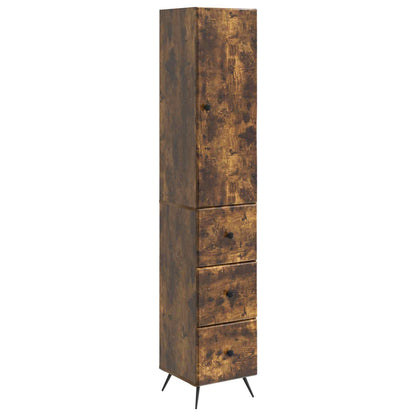 vidaXL Cabinet Set 2 pcs Smoked Oak 34.5 x 34.5 x 90 cm