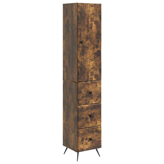 vidaXL Cabinet Set 2 pcs Smoked Oak 34.5 x 34.5 x 90 cm