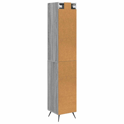 vidaXL Cabinet Set 2 pcs Grey Sonoma 34.5 x 34.5 x 90 cm