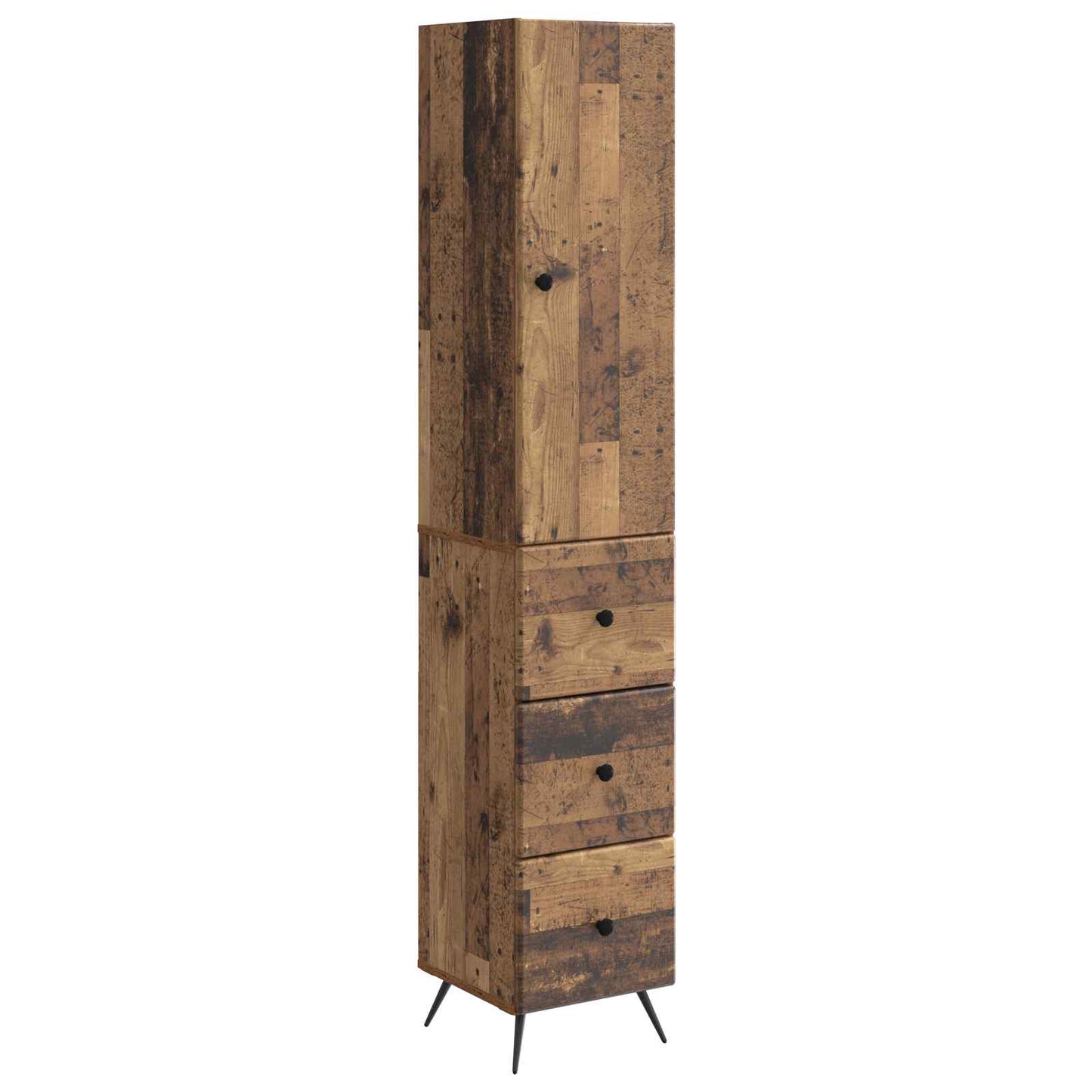 vidaXL Cabinet Set 2 pcs 34.5 x 34.5 x 90 cm Engineered Wood Old Wood