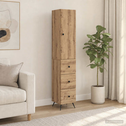 vidaXL Cabinet Set 2 pcs Artisan Oak 34.5 x 34.5 x 90 cm