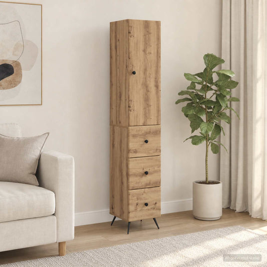 vidaXL Cabinet Set 2 pcs Artisan Oak 34.5 x 34.5 x 90 cm