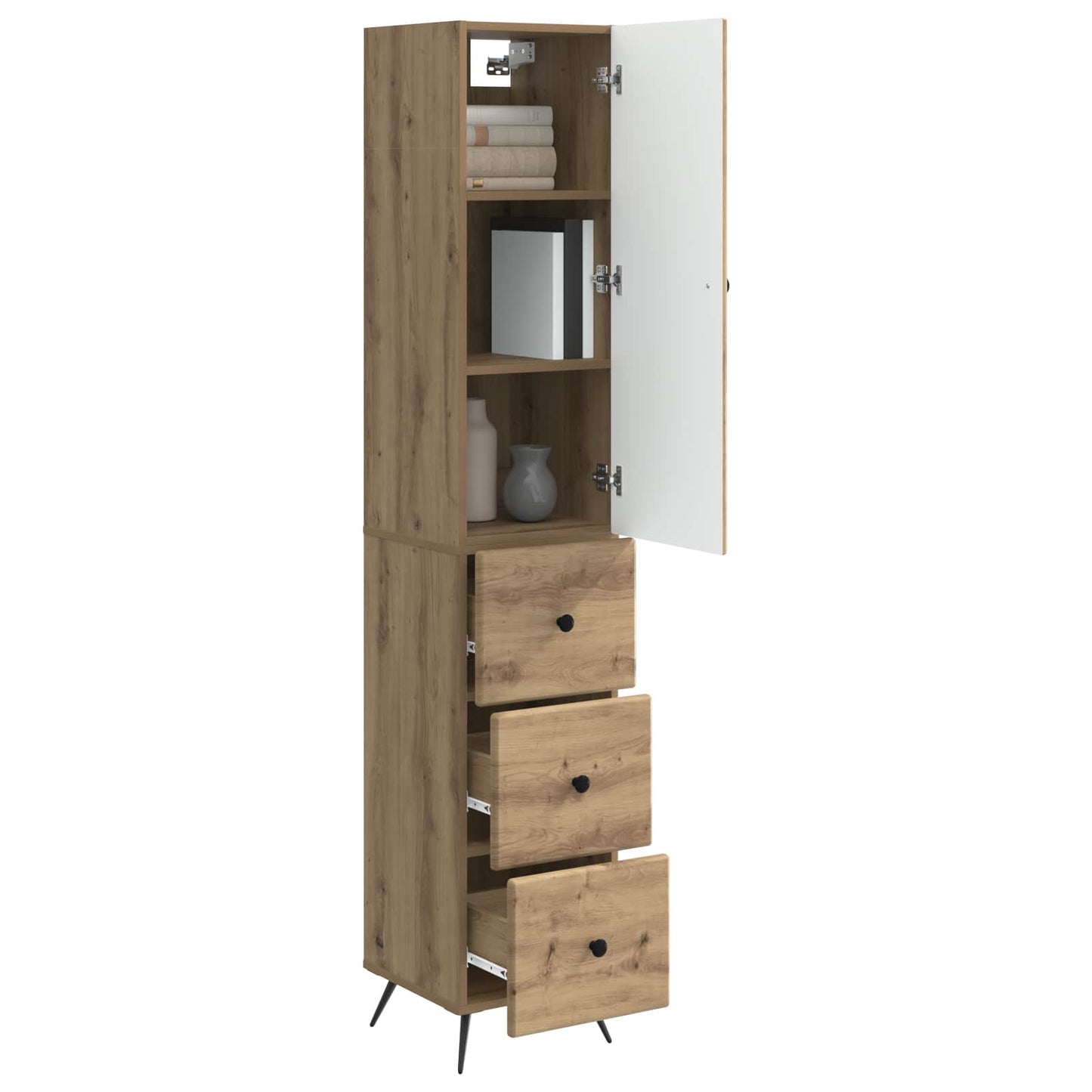 vidaXL Cabinet Set 2 pcs Artisan Oak 34.5 x 34.5 x 90 cm