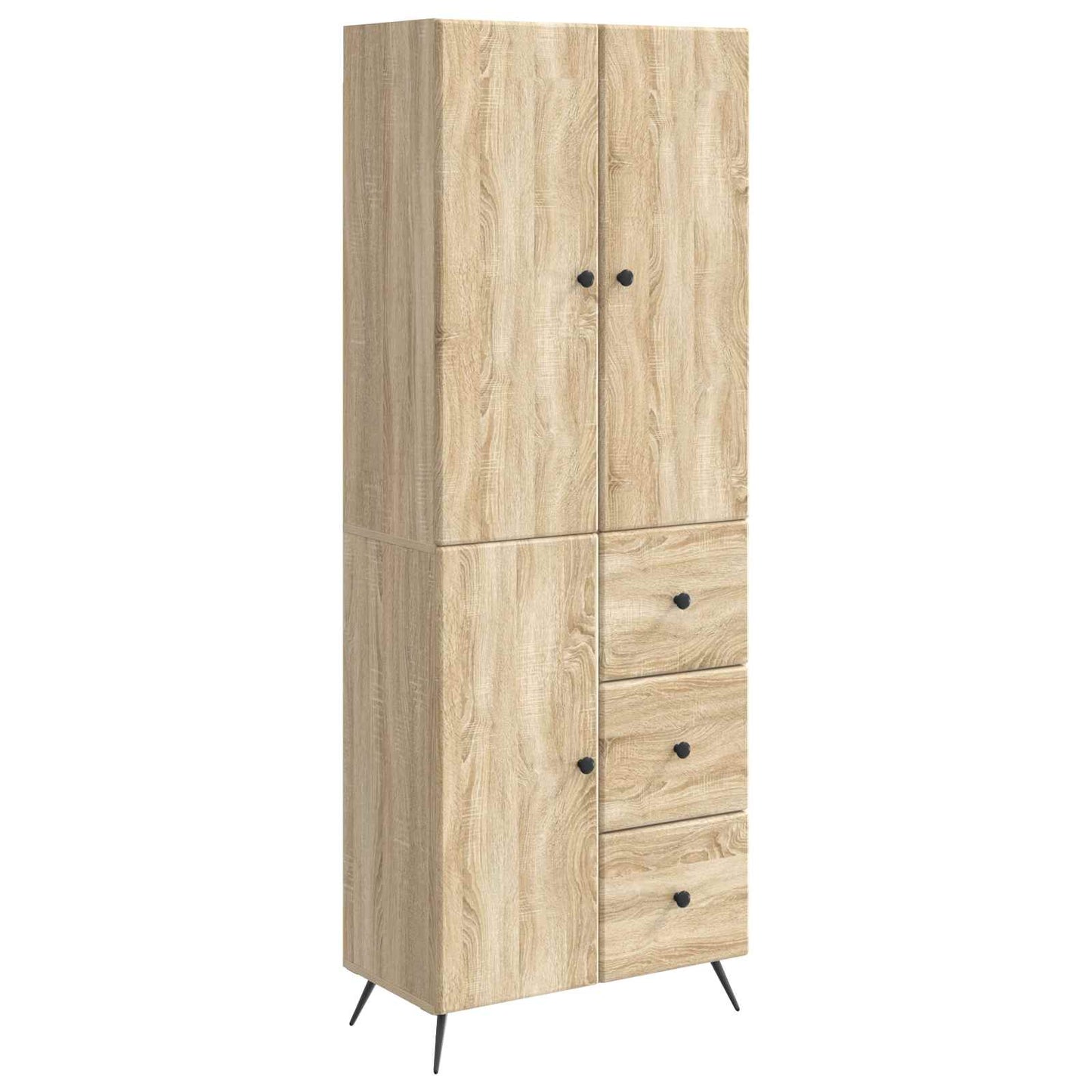 vidaXL Cabinet Set 2 pcs Sonoma Oak Engineered Wood