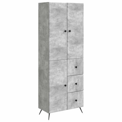 vidaXL Cabinet Set 2 pcs Concrete Grey Engineered Wood