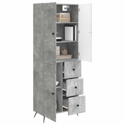 vidaXL Cabinet Set 2 pcs Concrete Grey Engineered Wood