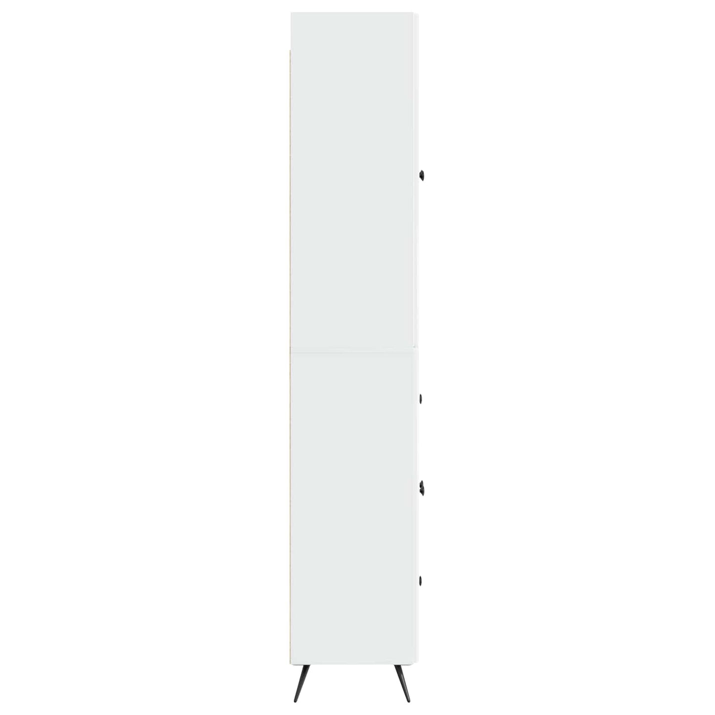 vidaXL Cabinet Set 2 pcs High Gloss White Engineered Wood