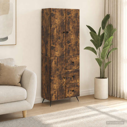 vidaXL Cabinet Set 2 pcs Smoked Oak Engineered Wood