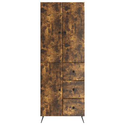 vidaXL Cabinet Set 2 pcs Smoked Oak Engineered Wood