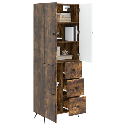 vidaXL Cabinet Set 2 pcs Smoked Oak Engineered Wood