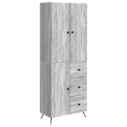 vidaXL Cabinet Set 2 pcs Grey Sonoma Engineered Wood