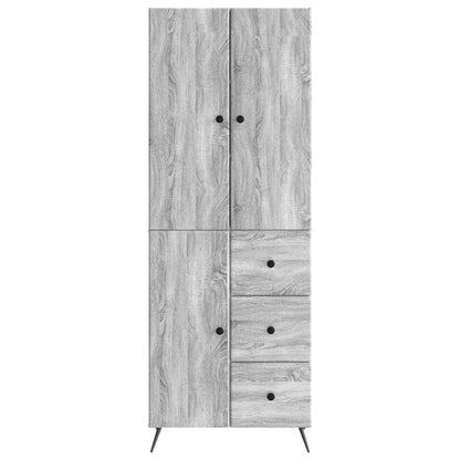 vidaXL Cabinet Set 2 pcs Grey Sonoma Engineered Wood