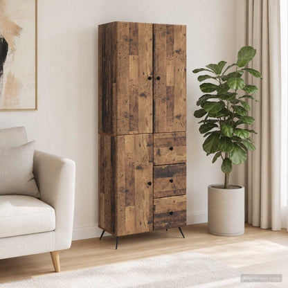 vidaXL Cabinet Set 2 pcs Old Wood Engineered Wood