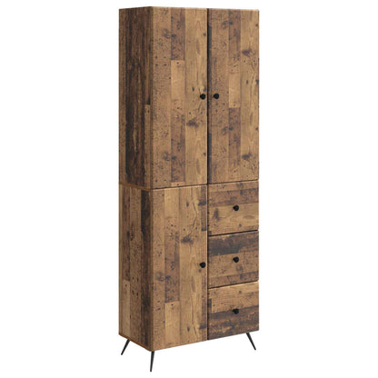 vidaXL Cabinet Set 2 pcs Old Wood Engineered Wood