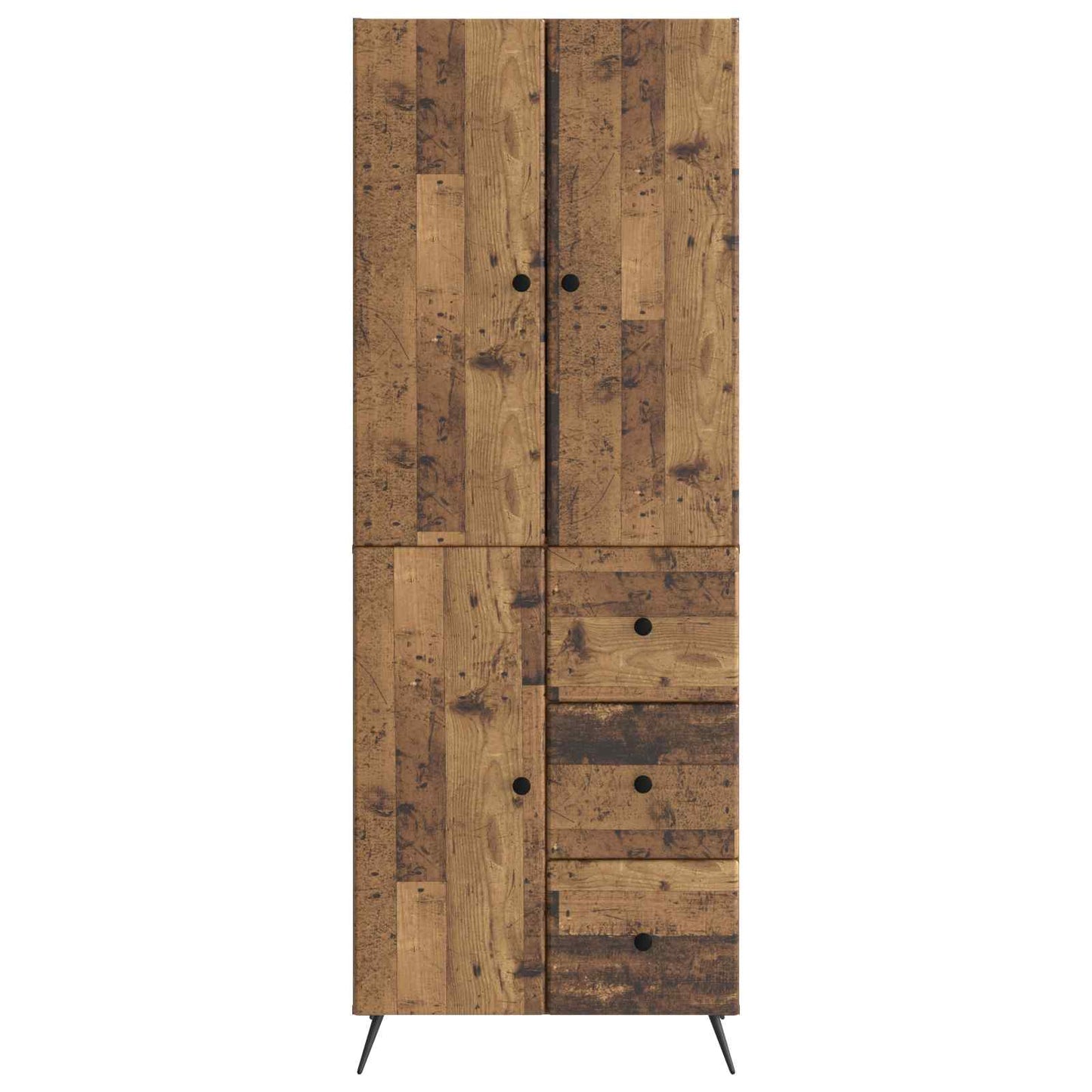 vidaXL Cabinet Set 2 pcs Old Wood Engineered Wood