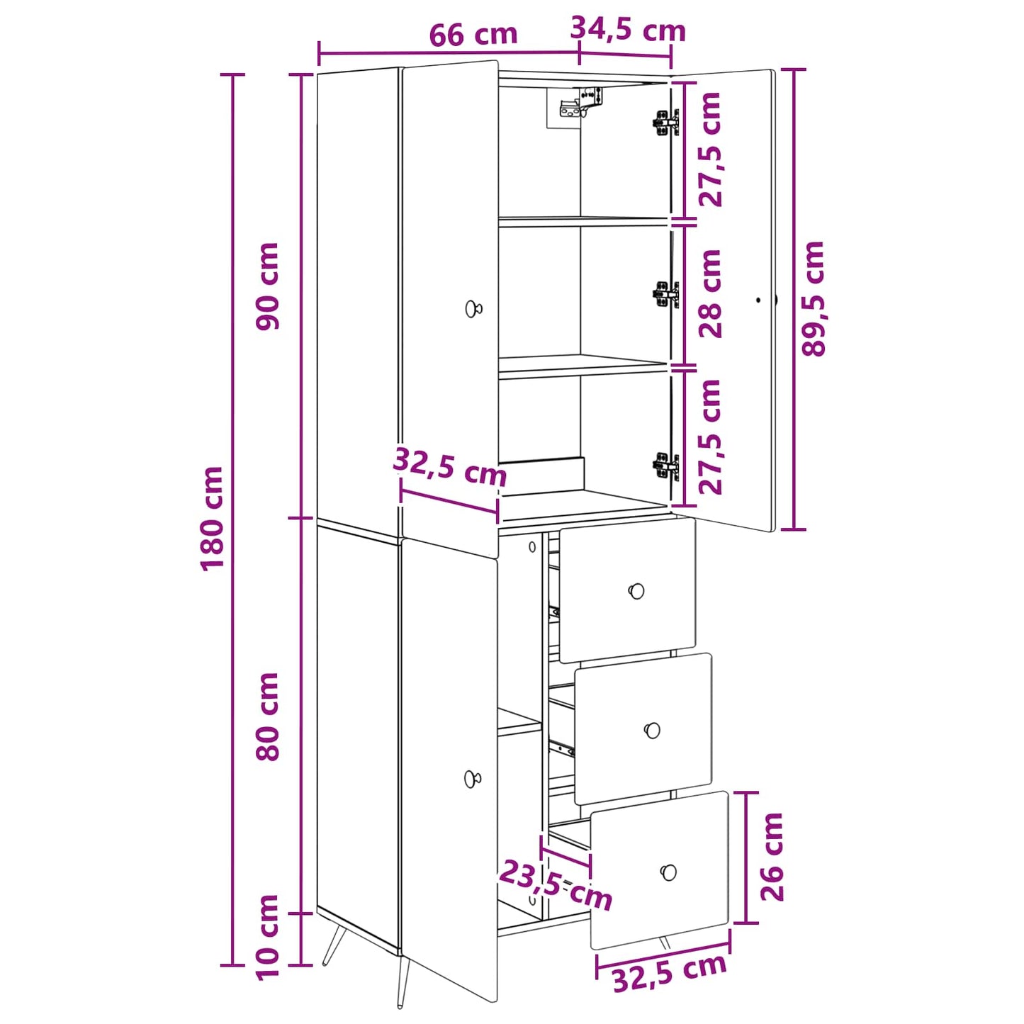 vidaXL Cabinet Set 2 pcs Old Wood Engineered Wood