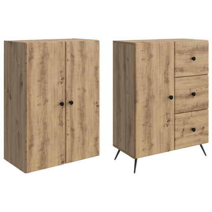 vidaXL Cabinet Set 2 pcs Artisan Oak Engineered Wood