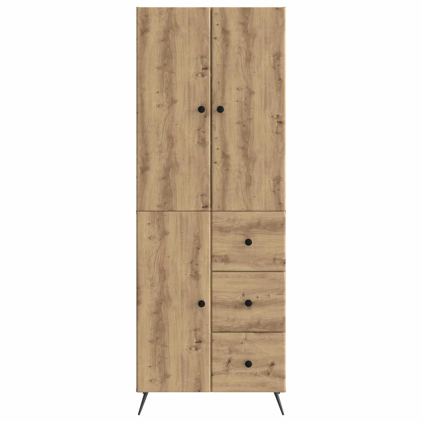 vidaXL Cabinet Set 2 pcs Artisan Oak Engineered Wood