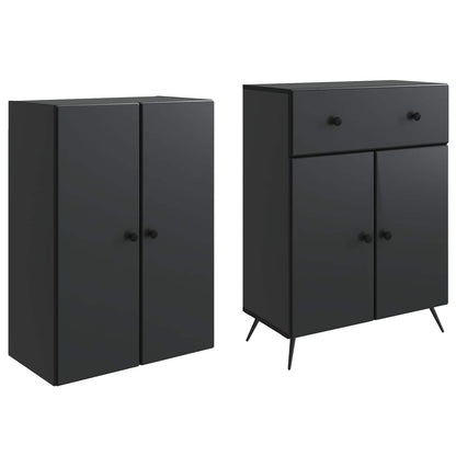 vidaXL 2 pcs Black
