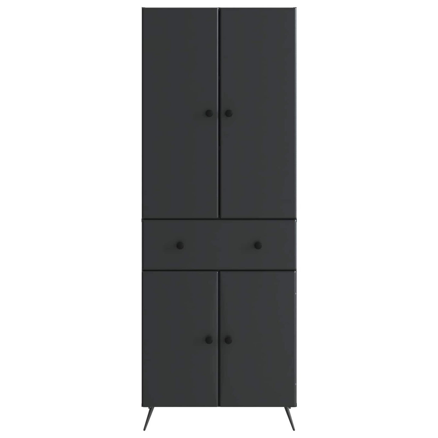 vidaXL 2 pcs Black