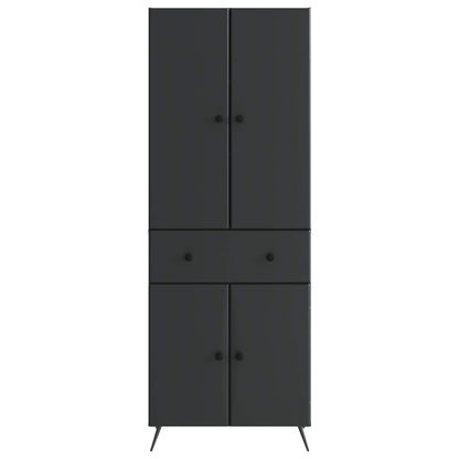 vidaXL 2 pcs Black