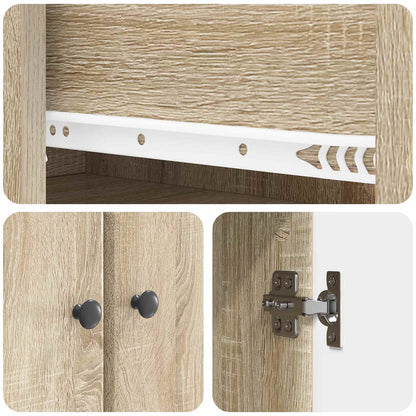 vidaXL 2 pcs Sonoma Oak