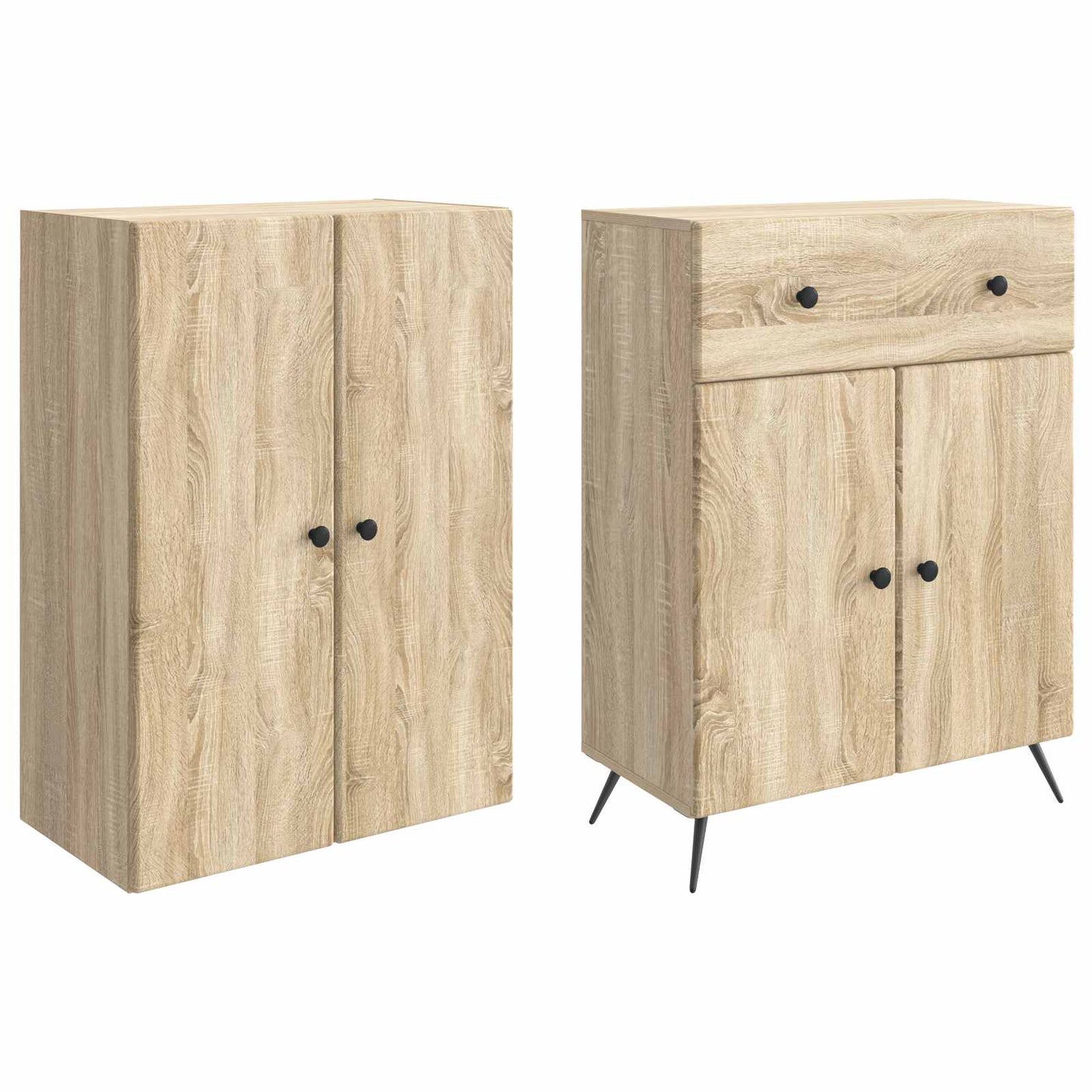 vidaXL 2 pcs Sonoma Oak